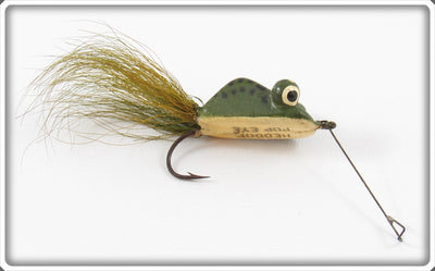 Vintage Heddon Green Pop Eye Frog Lure