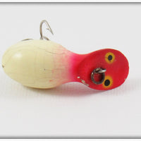 Vintage Heddon Red & White Widget Lure 