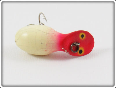 Vintage Heddon Red & White Widget Lure 