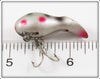 Heddon Silver Red & Black Spots Widget