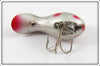 Heddon Silver Red & Black Spots Widget