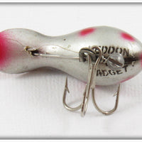 Heddon Silver Red & Black Spots Widget
