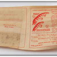 Weller Jointed Classic Minnow In Box With Paper