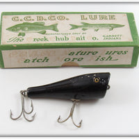 Vintage Creek Chub All Black Plunker Lure In Box 3213