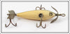 Pflueger White Blended Green Back Early Three Hook Neverfail Minnow Lure