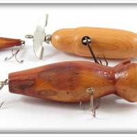 Lot Of Three Natural Cedar Wood Plugs