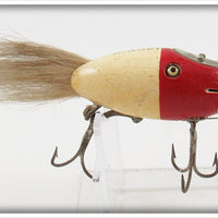 ToughLures.com Vintage Creek Chub White Red Head Dinger 5602 Lure