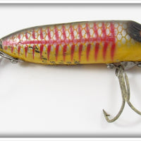 Heddon Uncatalogued Golden Shiner with Red Shore Floating River Runt