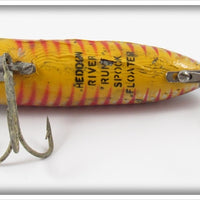 Heddon Uncatalogued Golden Shiner with Red Shore Floating River Runt