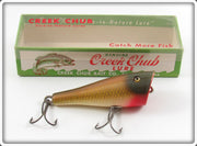 Vintage Creek Chub Golden Shiner Plunker Lure In Box 3204