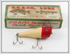 Vintage Creek Chub Red Head White Plunker Lure In Box 3202 