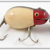 ToughLures.com Vintage Creek Chub Red & White The Black Stripe Tiny Tim Lure