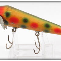 Vintage Immell Bait Co C.J. Frost Red & Green Spotted Skipper Warrior