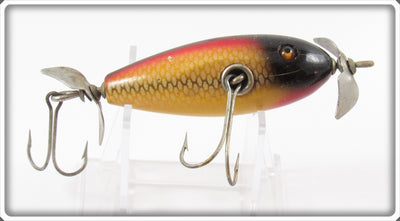 Vintage Creek Chub White Scale Baby Injured Minnow Lure 1625