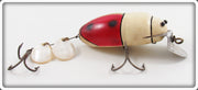 ToughLures.com Vintage Creek Chub White & Red Beetle 3852 Lure