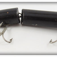 Vintage Creek Chub Solid Black Giant Jointed Pikie Lure 813 