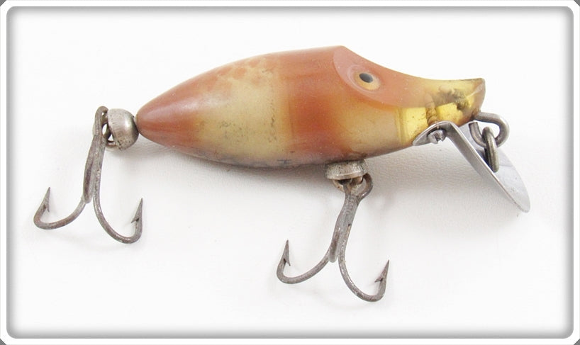 Vintage Heddon Fish Flash Silverfish Brown Tiny Runt Lure 350 SFBR