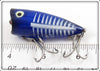 Heddon Cobalt Blue & White Shore Minnow Chugger Jr 9520 XBLW