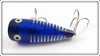 Heddon Cobalt Blue & White Shore Minnow Chugger Jr 9520 XBLW