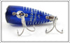 Heddon Cobalt Blue & White Shore Minnow Chugger Jr 9520 XBLW