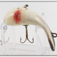 Vintage Bud Stewart Black & White Crippled Wiggler Lure