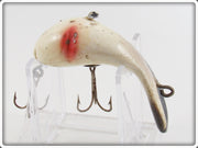 Vintage Bud Stewart Black & White Crippled Wiggler Lure