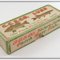 Creek Chub Gold & Black Beetle Empty End Label Box 3854