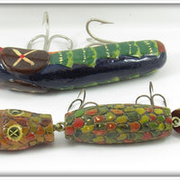 Unique Folk Art Style Lure Pair