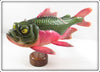 Melosh One Of A Kind Three Eyed Alien Fish Decoy On Stand