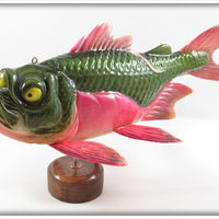 Melosh One Of A Kind Three Eyed Alien Fish Decoy On Stand
