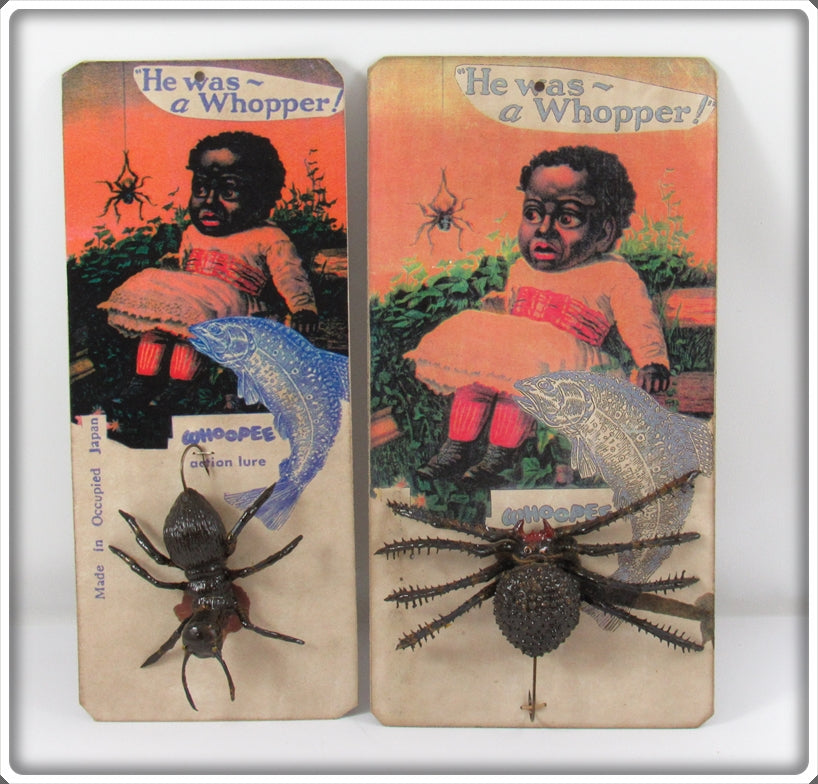 Itchy Novelty Co Black Americana Whoopee Spider & Ant Lures On Cards
