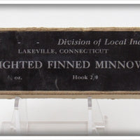 Vintage Jim Harvey Weighted Finned Minnow Empty Lure Box