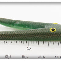 Hollifield Lure Company Green & Gold Scale Vee-Lure AKA Weber Split Tail