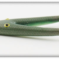 Hollifield Lure Company Green & Gold Scale Vee-Lure AKA Weber Split Tail