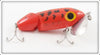 Vintage Arbogast Orange Frog 3/8 Ounce Jointed Jitterbug Lure