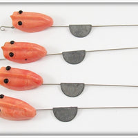 Martin Bait Co Pink Swirl Martin Shrimp Head Lot