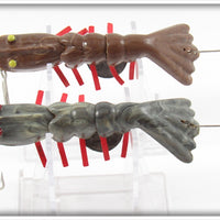 Martin Bait Co Grey Swirl & Brown Swirl Martin Shrimp Pair