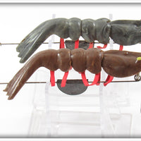Martin Bait Co Grey Swirl & Brown Swirl Martin Shrimp Pair