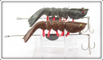 Martin Bait Co Grey Swirl & Brown Swirl Martin Shrimp Pair