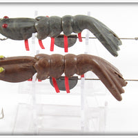 Martin Bait Co Grey Swirl & Brown Swirl Martin Shrimp Pair