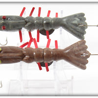 Martin Bait Co Grey Swirl & Brown Swirl Martin Shrimp Pair