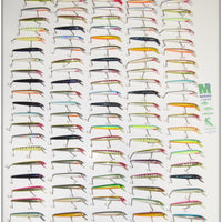 *** USA ONLY *** Big Lot 100 Madura Fishing Lures Floating Minnows Discontinued Pennsylvania Made