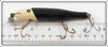 Creek Chub Black White Slant Head Pikie 711