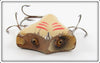 South Bend White & Red Glass Eye Vacuum Bait