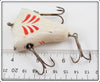 South Bend White & Red Vacuum Bait