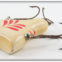 Howe's Red & White Vacuum Bass Bait In Tin