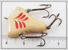 Howe's Red & White Vacuum Bass Bait In Tin