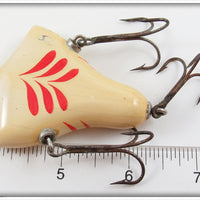 Howe's Red & White Vacuum Bass Bait In Tin