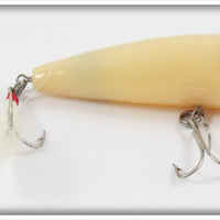 Vintage Rebel Bone With Painted Eyes P60 Pop R Lure