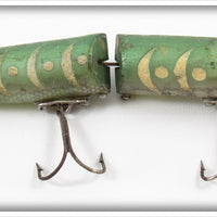 Vintage Heddon Glow Worm Jointed Vamp Spook Lure